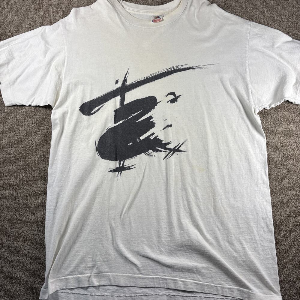 Vintage 1988 Miss Saigon Broadway T-shirt XL White Single Stitch